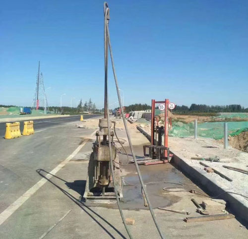 肃南公路高聚物注浆加固